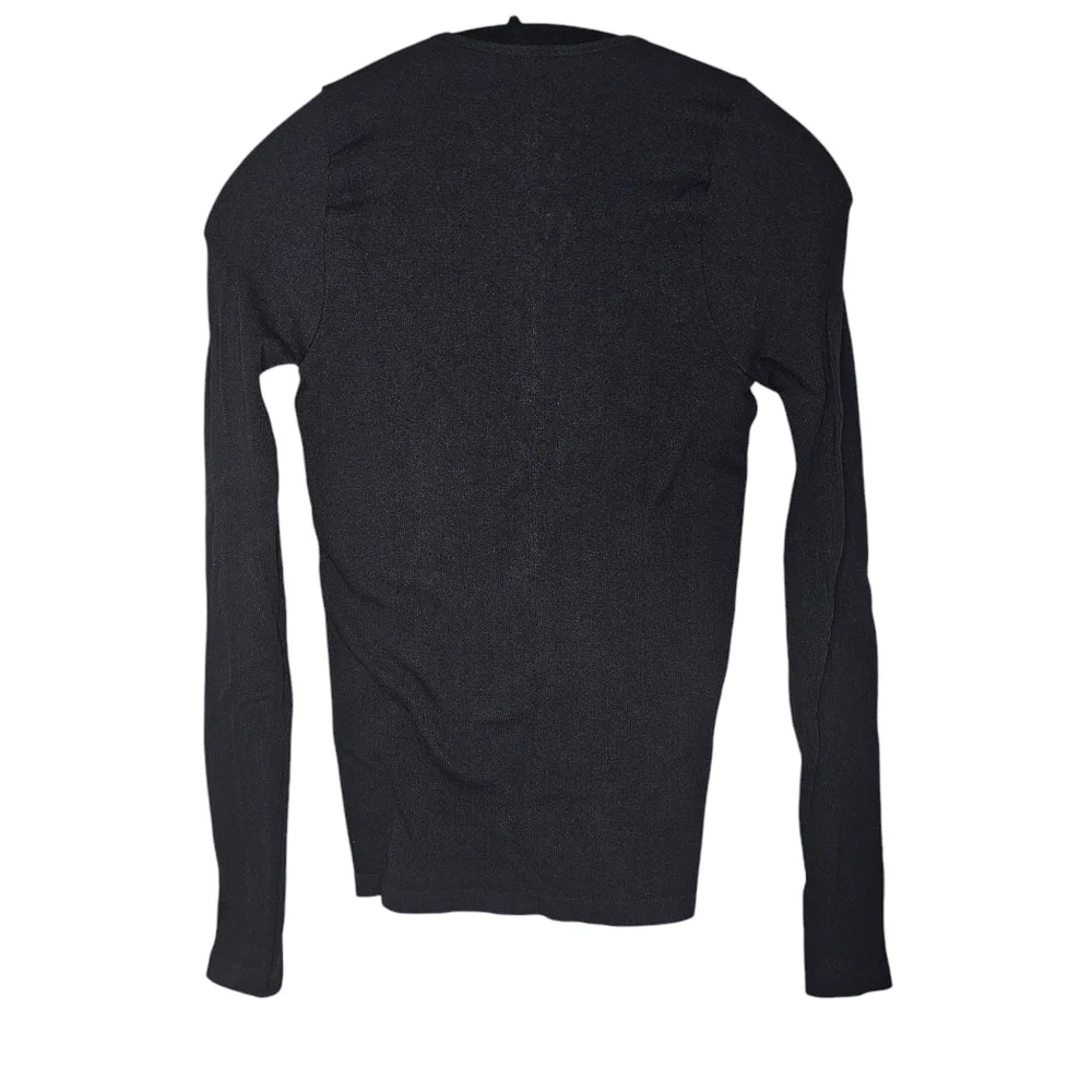 Free People Stretch Ribbed Lace-Up Fitted Tee•Size M/L•NWOT - Picture 8 of 10